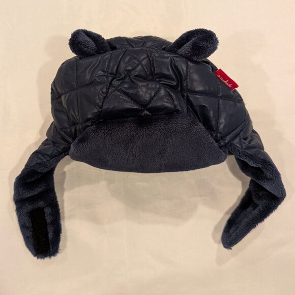 EUC Like-New OneKid Quilted Bomber Hat (Trapper Hat With Ear Flaps) - Picture 4 of 13